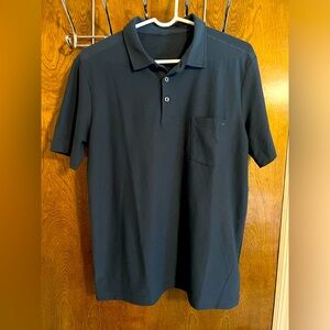 Vuori Men’s Ace Performance Polo Shirt Medium Indigo Short Sleeve